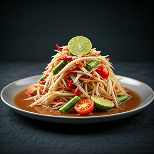 Lao style papaya salad